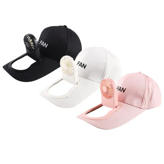 Rechargeable Fan Cap