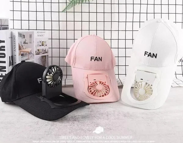 Rechargeable Fan Cap
