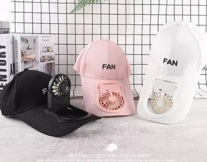 Rechargeable Fan Cap